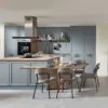 Nobilia Frame Landhauskueche mit Insel Blau