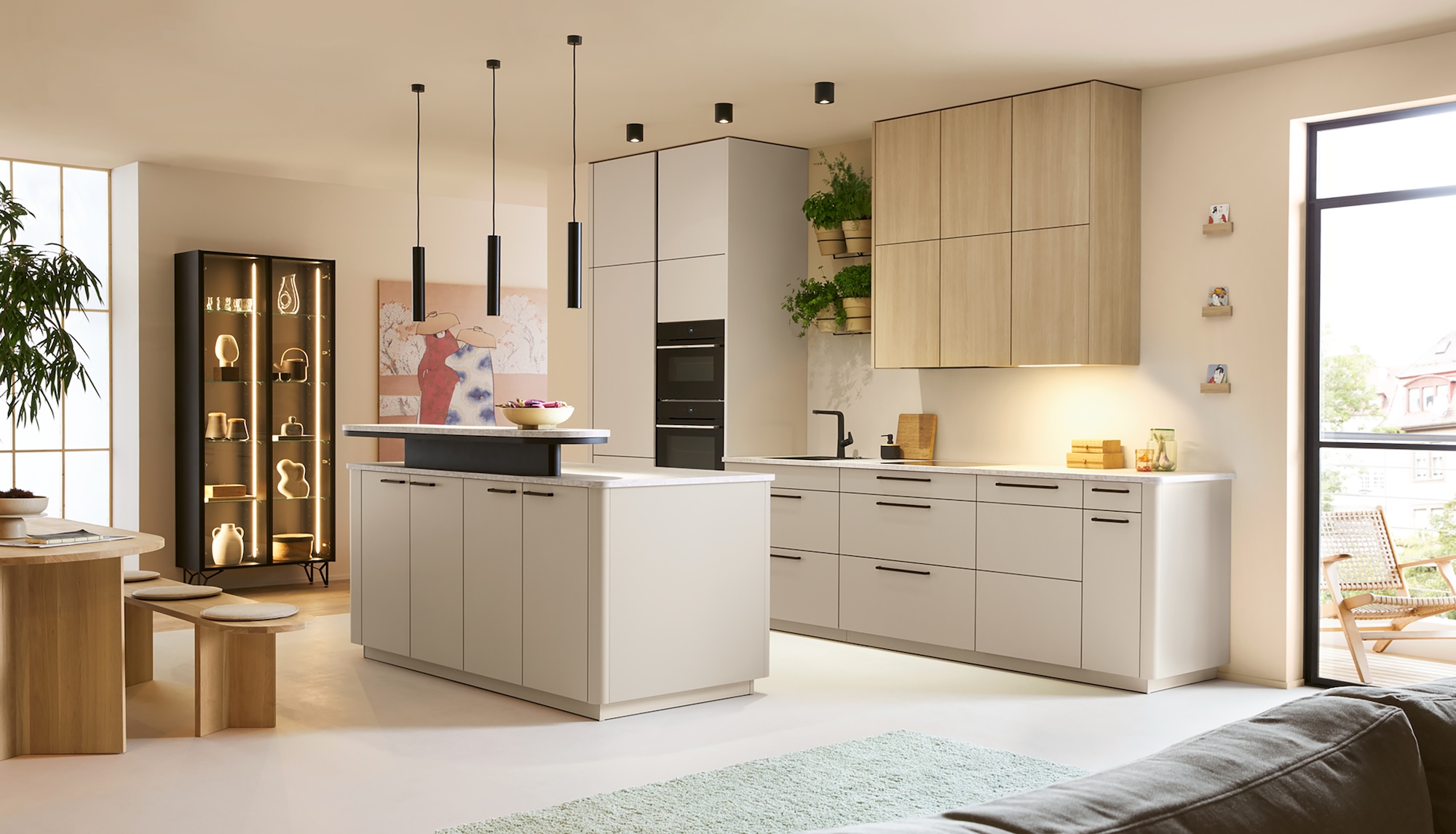 Schueller-Salona-moderne-Inselkueche-Sand
